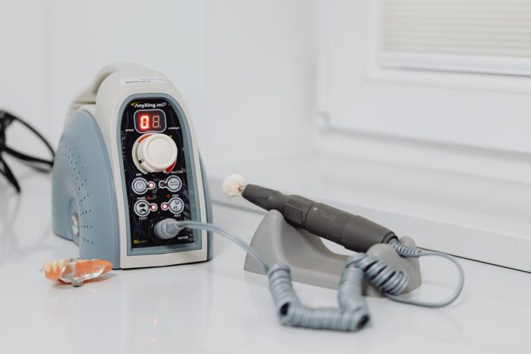 Modern dental machinery for precise dentistry procedures; ideal for healthcare professionals.
