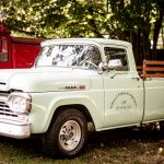 Classic Ford F-Series pickup truck parked outdoors, showcasing retro design and vintage style.