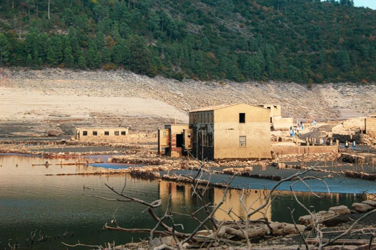 Discover the haunting remains of Aceredo Village, uncovered by a drought in Spain.