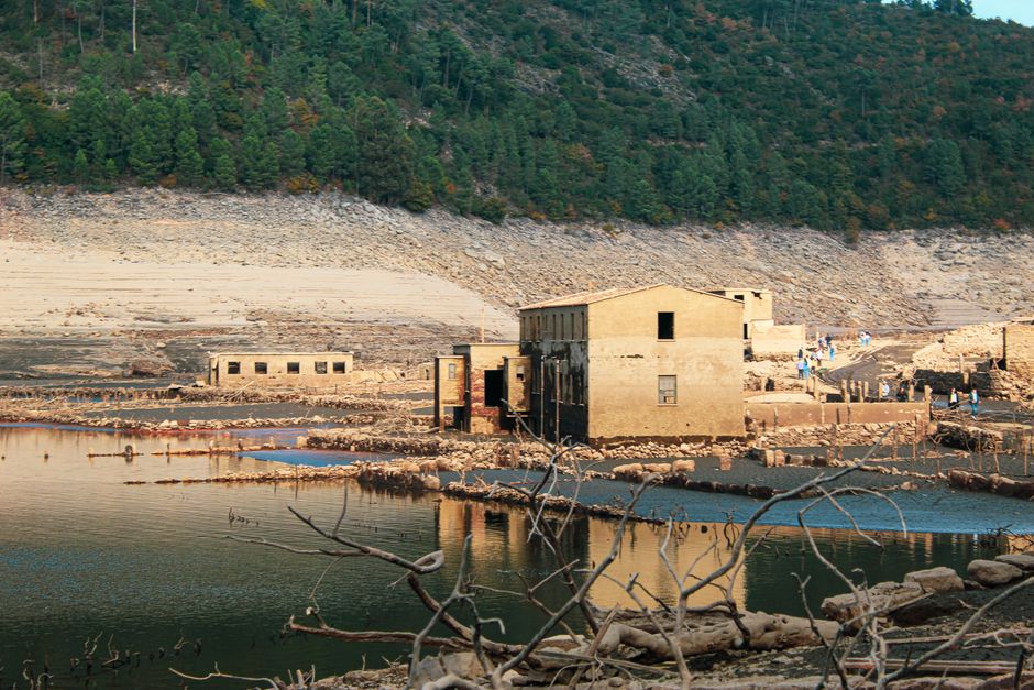 Discover the haunting remains of Aceredo Village, uncovered by a drought in Spain.
