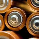Detailed view of grouped cylindrical batteries showcasing industrial energy concepts.