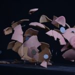 High-speed capture of a piggy bank shattering with coins scattering in mid-air.